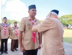 Upacara Hari Pramuka, Bupati Bantaeng Uji Nurdin Raih Penghargaan Pancawarsa