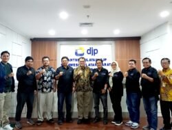 Jelang Pengukuhan, SMSI Sulsel Silaturrahmi ke Kanwil DJP Sulselbartra