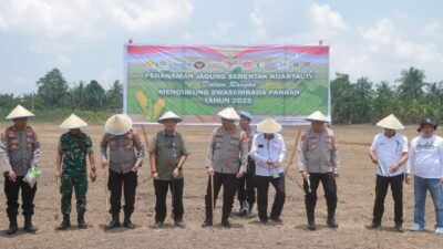 Polres Wajo Ikuti Penanaman Jagung Serentak Secara Virtual, Dukung Swasembada Pangan Nasional 2025