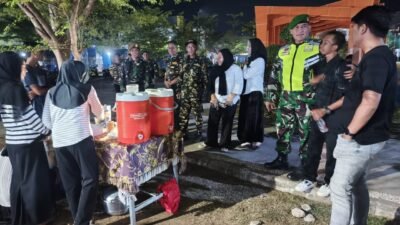 Koramil 1406-01/Tempe Bersama KOMCAD, FKPPI, dan PPM Gelar Patroli Gabungan Ciptakan Kondisi Aman di Wajo
