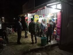 Koramil 1406-07/Takkalalla Gelar Patroli Gabungan Bersama Linmas dan Tokoh Masyarakat Ciptakan Kondisi Aman di Wilayah Wajo