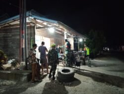 Koramil 1406-08/Sabbangparu Gelar Patroli Gabungan Wujudkan Situasi Aman dan Kondusif di Wilayah Wajo