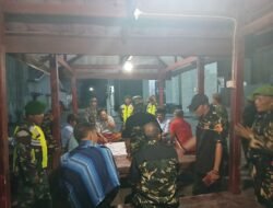 Patroli Gabungan Koramil 1406-03/Maniangpajo Perkuat Keamanan Wilayah Wajo