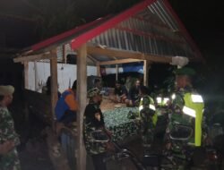 Patroli Humanis Koramil 1406-03 Maniangpajo, Tumbuhkan Keamanan dan Ketertiban Wilayah