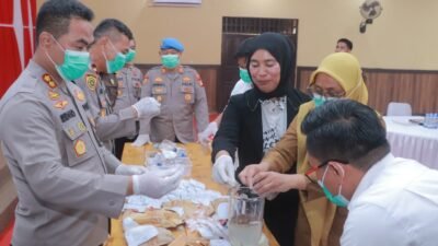 Polres Bersama Kejari Wajo Musnahkan Barang Bukti Narkotika Kasus Tahun 2021 – 2025 