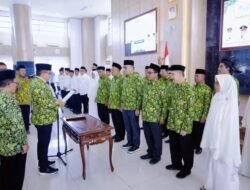 Pj.Sekda Barru, Abubakar Hadiri Pelantikan Bersama DMI, IPIM, dan BKPRMI