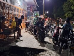 Cegah Gangguan Kamtibmas, Koramil 1406-04/Belawa Intensifkan Siskamling Bersama Elemen Masyarakat