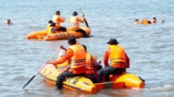 Pemkab Bantaeng Bersama STIKES Panakukang Gelar Simulasi Penanganan Bencana Kebakaran Kapal