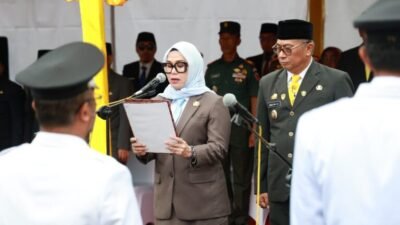 Bupati Barru, Andi Ina Kartika Sari Resmi Melantik dan Mengukuhkan 153 Pejabat Pemerintahan