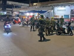 Antisipasi Gangguan Kamtibmas, Koramil 1406-01/Tempe Gelar Patroli Gabungan di Kecamatan Tempe