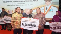 Pemkab Wajo Terima Penghargaan Dari Pemprov Sulsel Atas Capaian Sebagai Kabupaten Kota Berprestasi