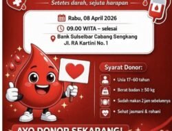 Meriahkan HJW Ke 627 Tahun, Bank Sulselbar Sengkang Akan Menggelar Aksi Donor Darah