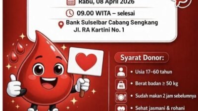 Meriahkan HJW Ke 627 Tahun, Bank Sulselbar Sengkang Akan Menggelar Aksi Donor Darah