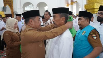 Bupati dan Wakil Bupati Wajo Hadiri Pelepasan 1.941 Orang Calon Jamaah Haji Kabupaten Wajo