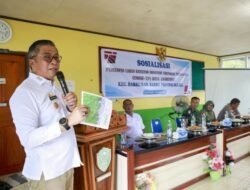 Pemkab Barru Menggelar Sosialisasi Persiapan Lahan Pembangunan Yonif TP di Desa Anabanua