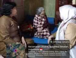 Petugas Kesehatan UPT Puskesmas Loka Pantau Kesehatan Lansia