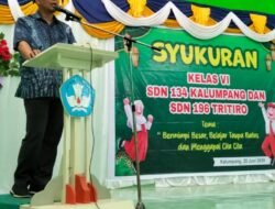 Motivasi Belaja Siswa, Kelas VI SDN 134 Kalumpang dan SDN 196 Tri Tiro Menggelar Syukuran