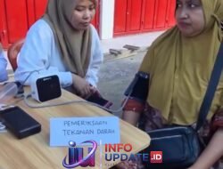 63 Orang Warga Pasar Parang Dapat Layanan Cek Kesehatan Gratis oleh Tim UPT Puskesmas Pa’bentengang