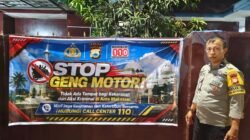 Perang Lawan Geng Motor! Polsek Manggala Sebar Banner “STOP GENG MOTOR!” di 8 Kelurahan.