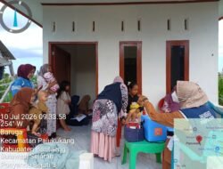UPT Puskesmas Baruga Laksanakan Imunisasi Rutin di Desa Baruga