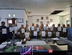 Staf DLH Wajo Tandangani Surat Komitmen ASN/P3K/P3K Paruh Waktu Dalam Menjaga Kebersihan