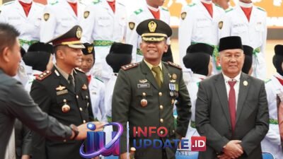Jelang HUT RI ke-81, Dandim 1406/Wajo Ikuti Pengukuhan Paskibraka Tahun 2026
