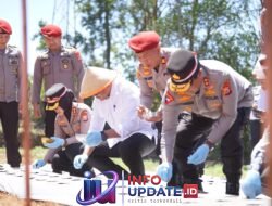 Bupati Bantaeng Bersama Unsur Forkopimda Dampingi Kapolda Ikuti Penanaman Bawang Putih Serentak