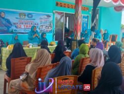 Ketua PKK Wajo, Hj. Fatmawati A. Rosman Kampanyekan Wajib Belajar 12 Tahun 