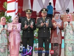 Dandim 1406/Wajo Bersama Forkopimda Wajo Hadiri Upacara Penurunan Sang Merah Putih