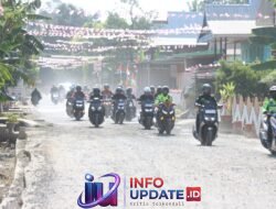 Kapolres Wajo Touring ke Belawa, Perkuat Silaturahmi dan Jaga Kamtibmas