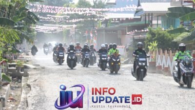 Kapolres Wajo Touring ke Belawa, Perkuat Silaturahmi dan Jaga Kamtibmas