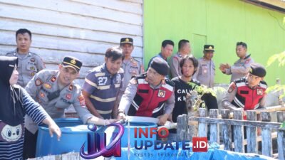 Polres Wajo Salurkan 12.000 Liter Air Bersih untuk Warga Maddukkelleng, Kecamatan Tempe