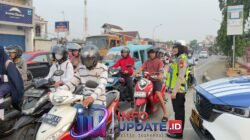 Satlantas Polres Maros Imbau Pengendara Gunakan Helm dengan Benar dan Hindari Kebutan