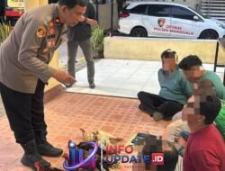 Gerebek Lokasi Sabung Ayam di Manggala, Polisi Amankan 5 Orang, 1 Bawa Badik Lawan Petugas